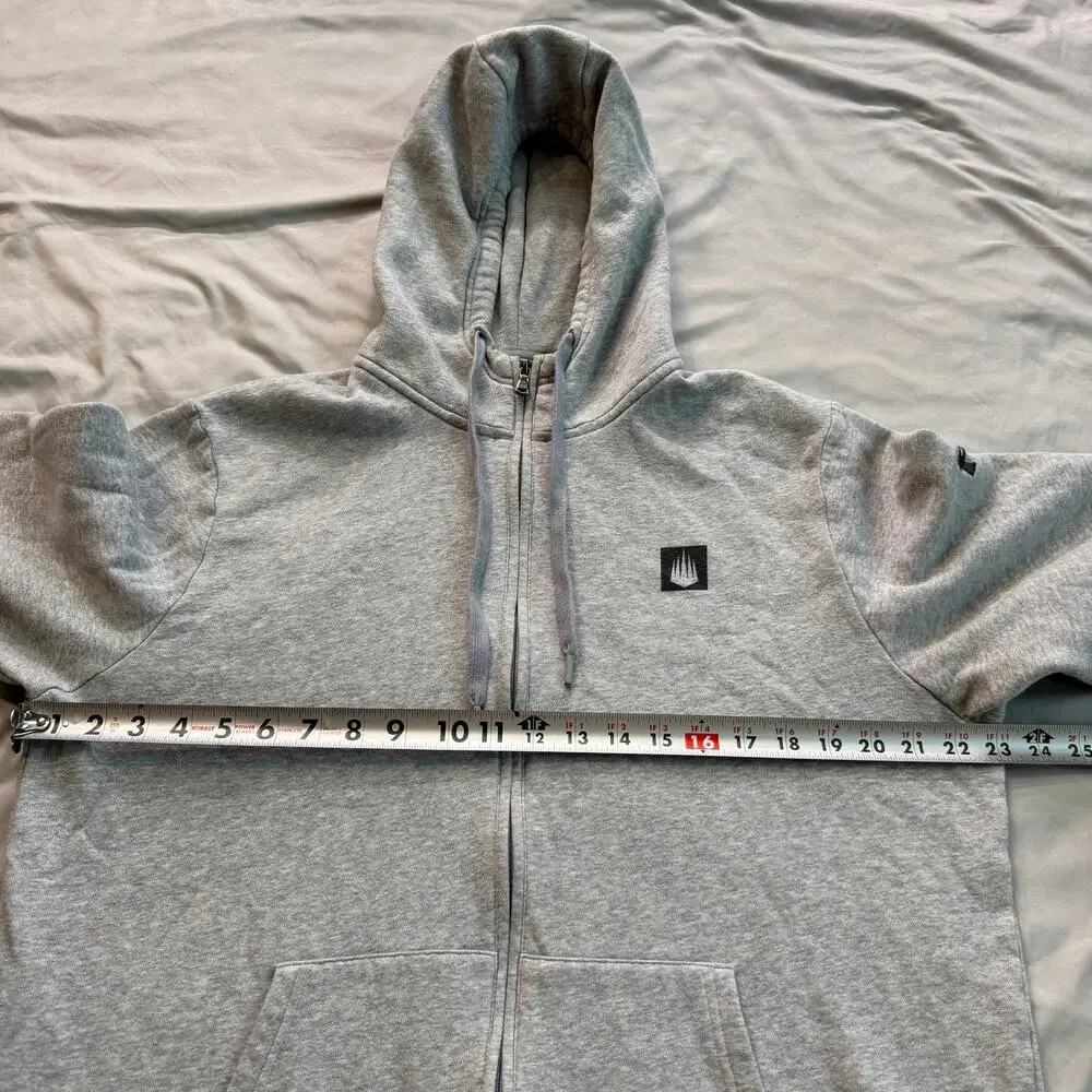 Under Armour IMG Academy Full Zip Hoodie Men's Large Gray Fleece Sweatshirt